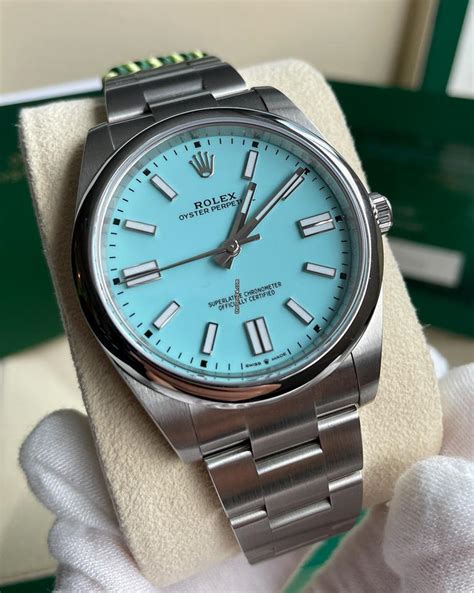 rolex tiffany blue dial for sale|rolex tiffany blue 41 price.